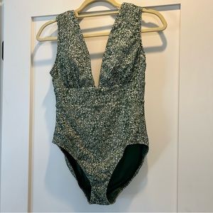 Angie Mykonos One Piece Green Paisley